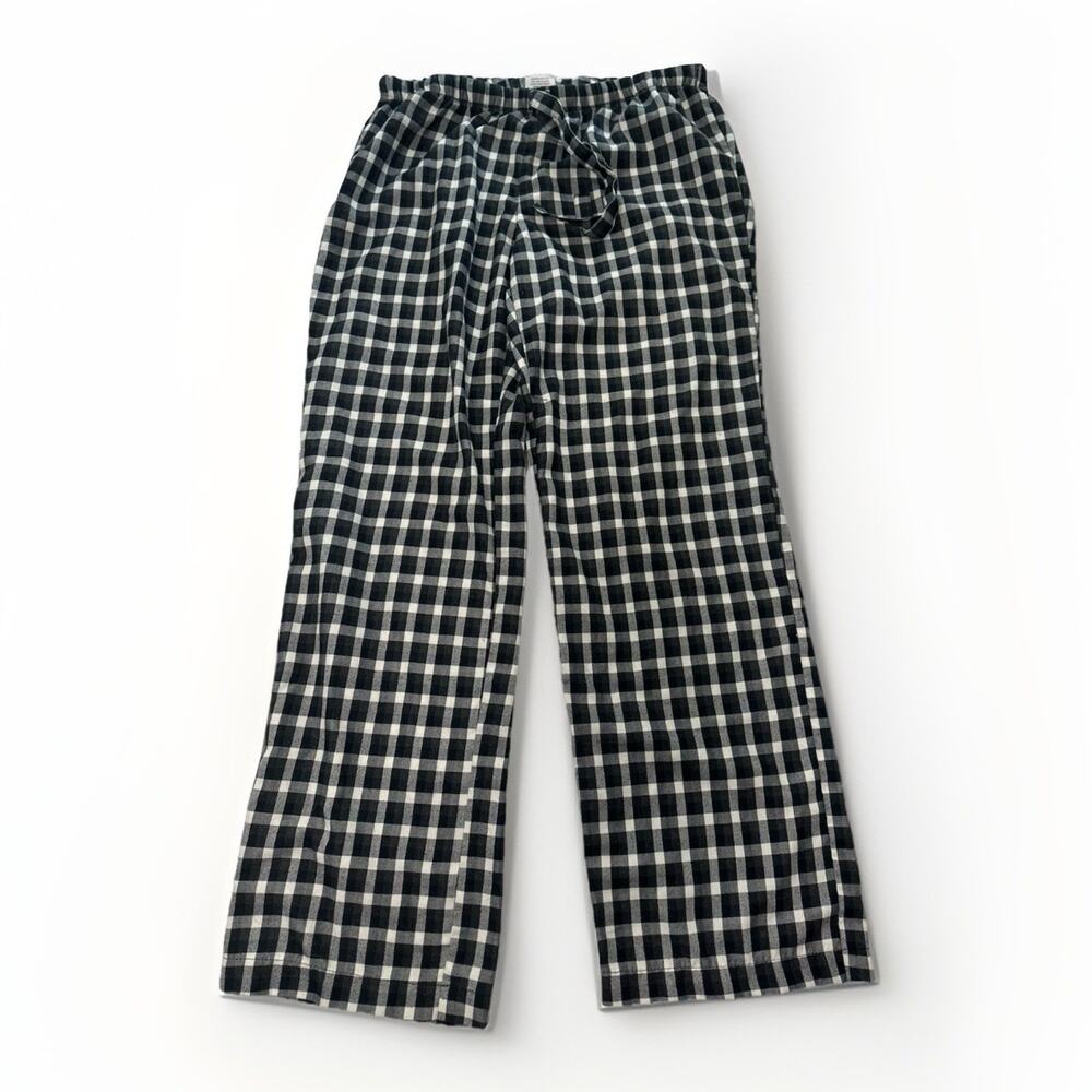 Vineyard Vines Women's Size Small Black White Gingham Check Pajama Pants